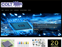 Tablet Screenshot of coltelectronics.co.uk